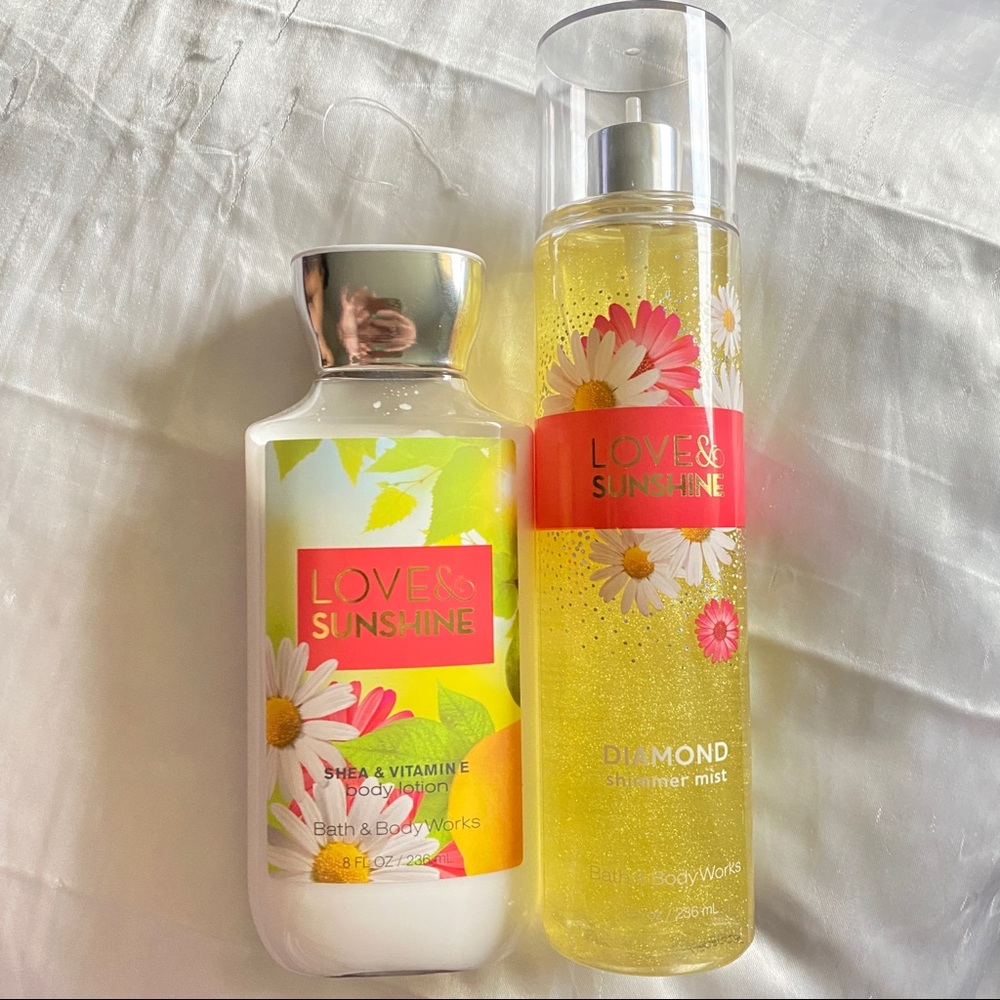 Love & Sunshine Body Lotion + Shimmer Mist